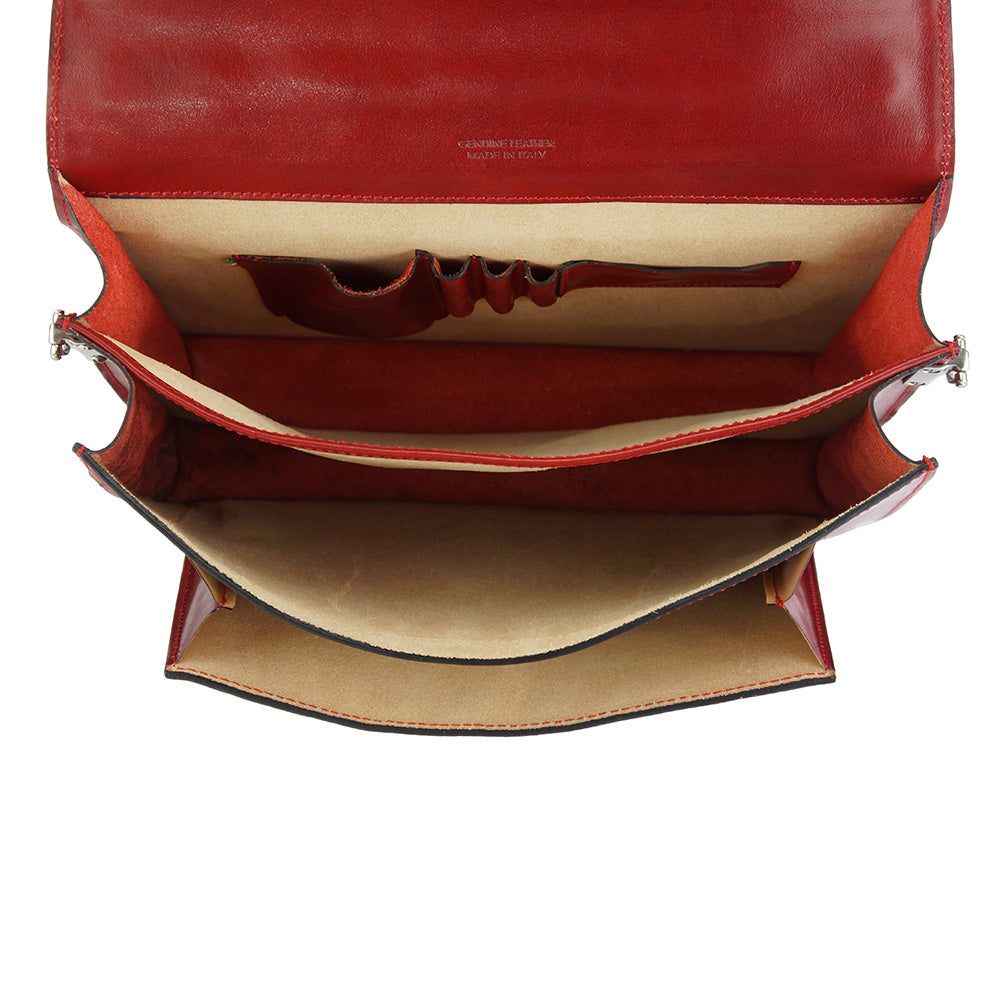 Sergio leather Mini briefcase - Made In Italy