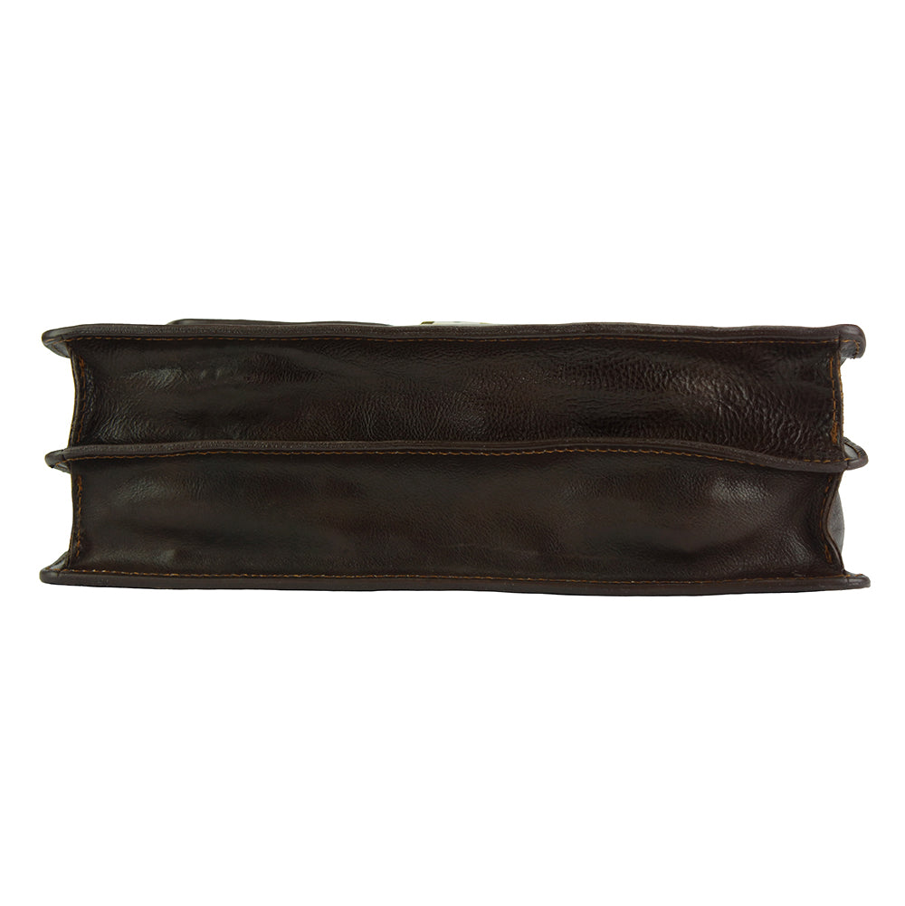 Sergio leather Mini briefcase - Made In Italy