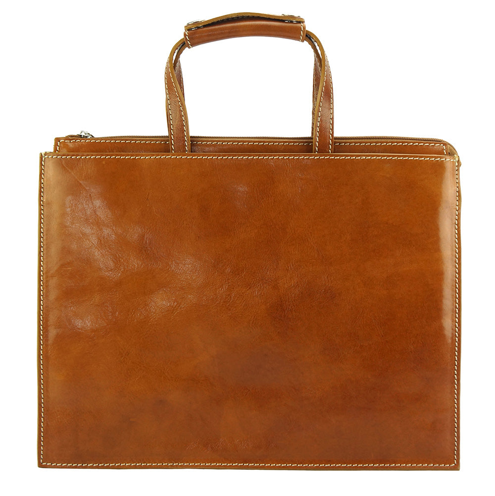 Ivano leather Tote bag - Made In Italy