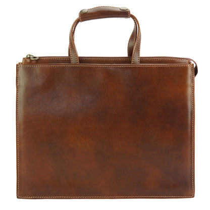 Ivano leather Tote bag - Made In Italy