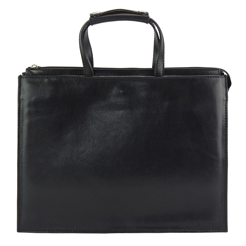 Ivano leather Tote bag - Made In Italy