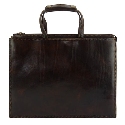Ivano leather Tote bag - Made In Italy