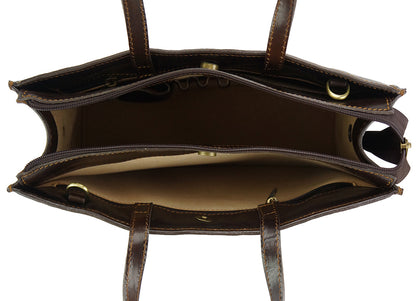 Ivano leather Tote bag - Made In Italy