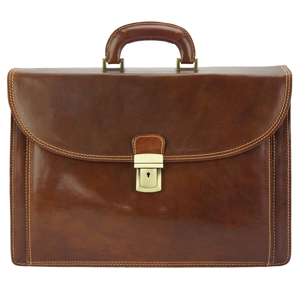 Filippo Leather Business Briefcase - Made In Italy