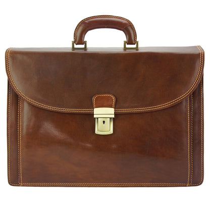 Filippo Leather Business Briefcase - Made In Italy