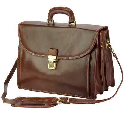 Filippo Leather Business Briefcase - Made In Italy