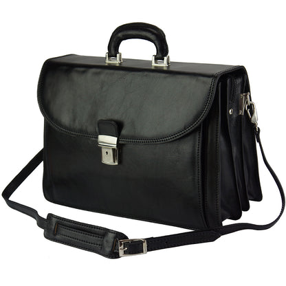 Filippo Leather Business Briefcase - Made In Italy