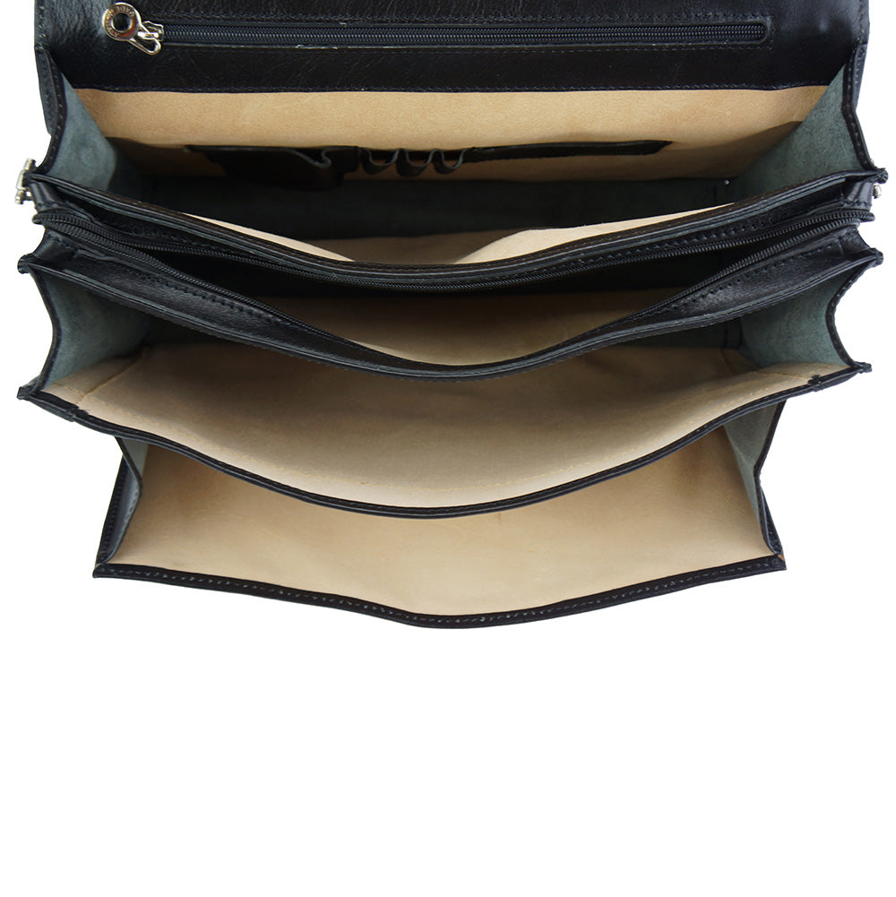 Filippo Leather Business Briefcase - Made In Italy