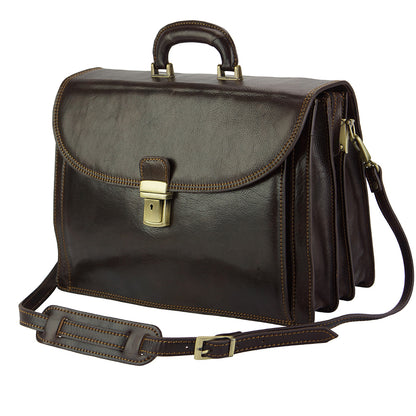 Filippo Leather Business Briefcase - Made In Italy