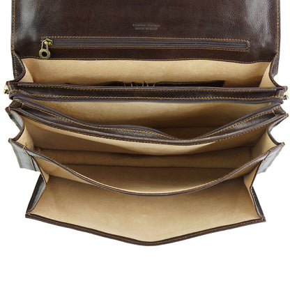 Filippo Leather Business Briefcase - Made In Italy