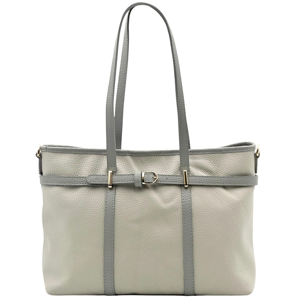 Serafita Structured Leather Tote - Made In Italy