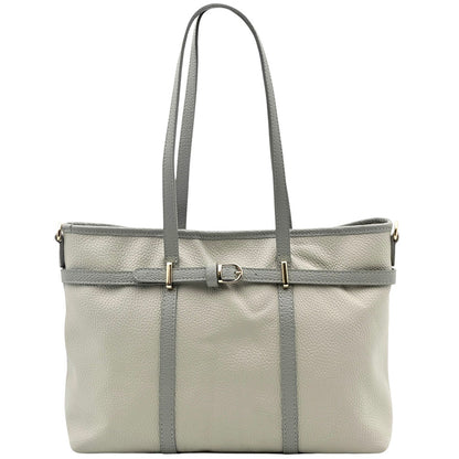 Serafita Structured Leather Tote - Made In Italy