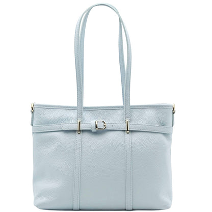 Serafita Structured Leather Tote - Made In Italy