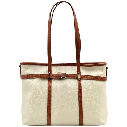 Serafita Structured Leather Tote - Made In Italy