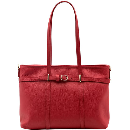 Serafita Structured Leather Tote - Made In Italy