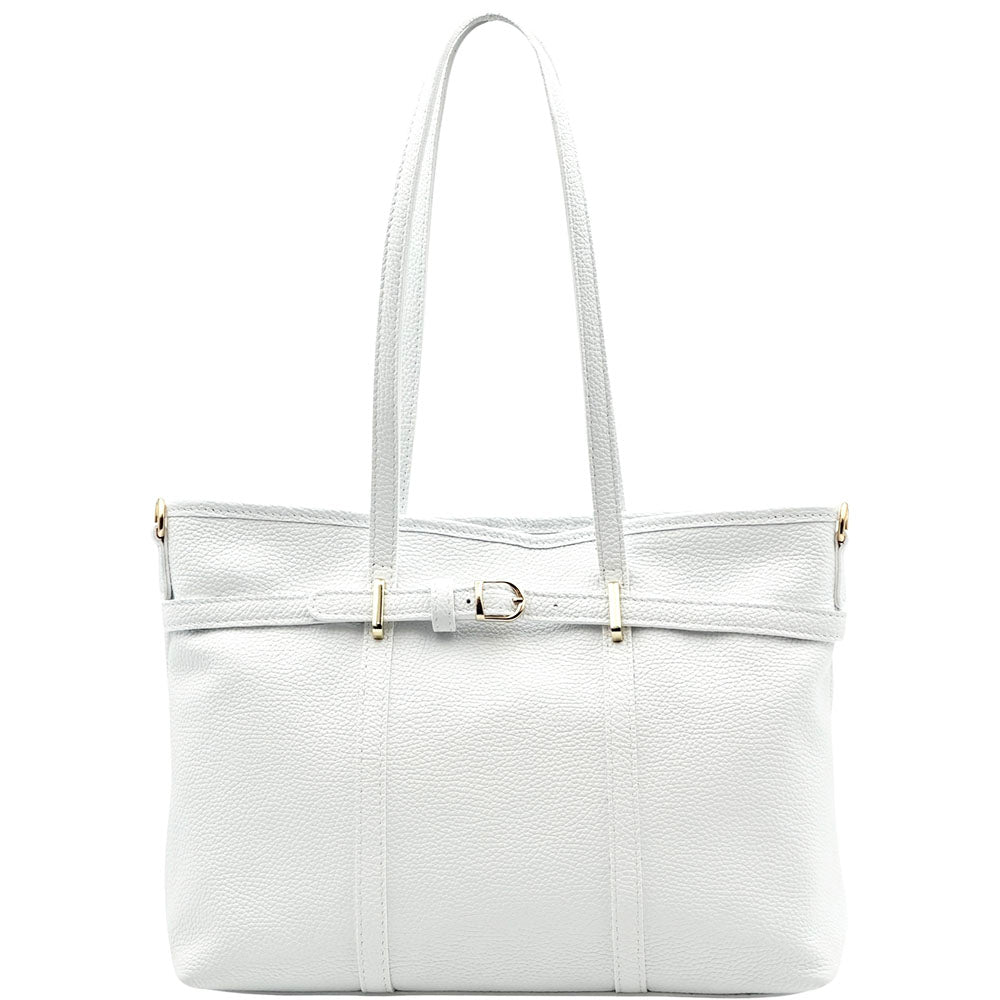 Serafita Structured Leather Tote - Made In Italy