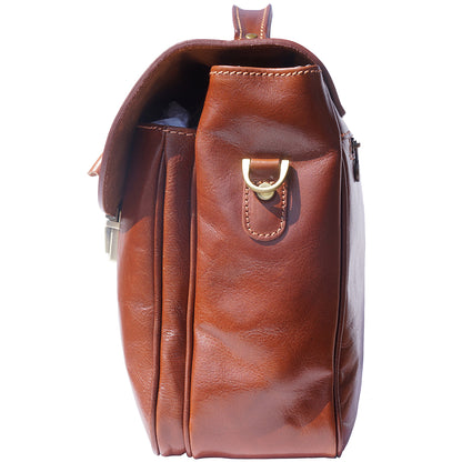Andrea Leather Business briefcase - Made In Italy