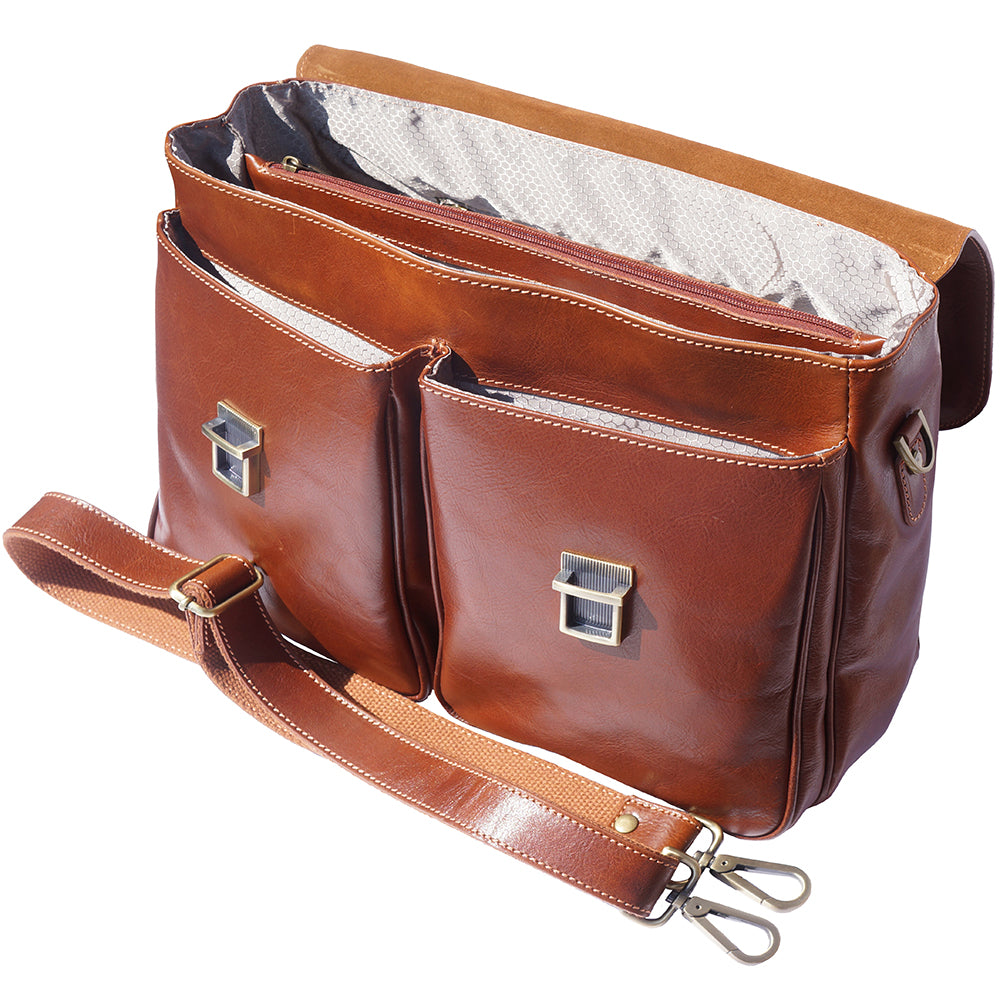 Andrea Leather Business briefcase - Made In Italy