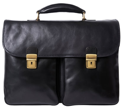 Andrea Leather Business briefcase - Made In Italy