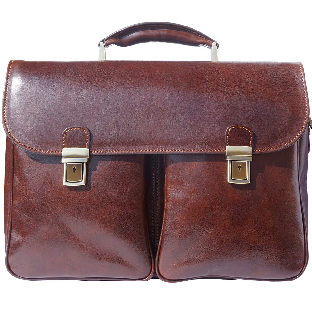 Andrea Leather Business briefcase - Made In Italy