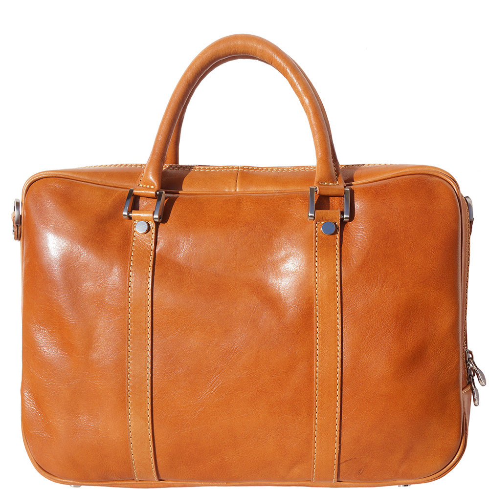 Gianpaolo leather briefcase - Made In Italy