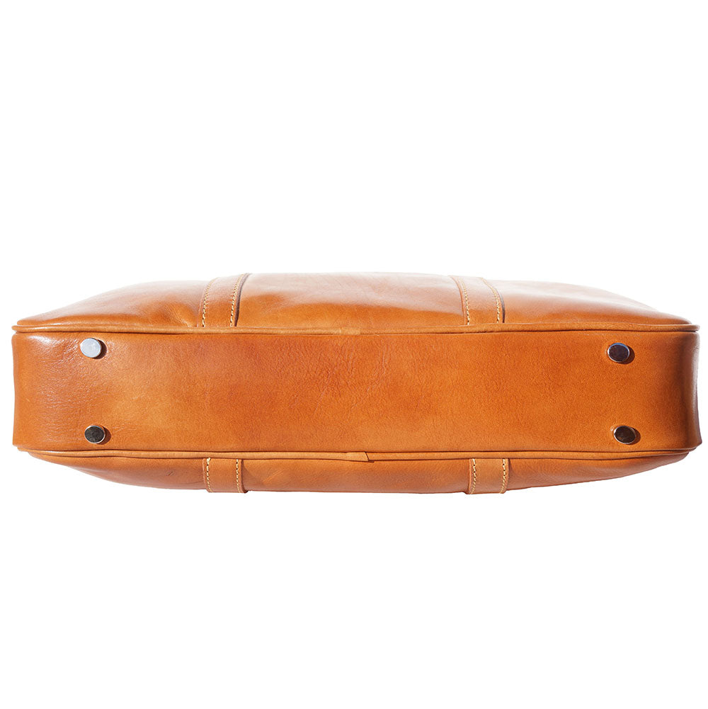 Gianpaolo leather briefcase - Made In Italy