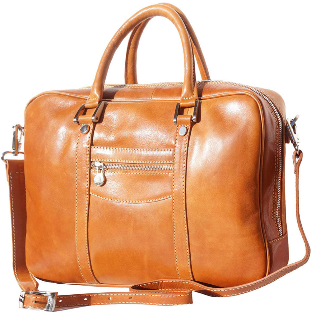 Gianpaolo leather briefcase - Made In Italy