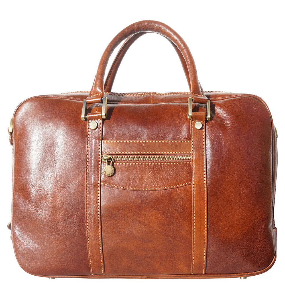 Gianpaolo leather briefcase - Made In Italy