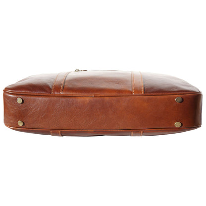 Gianpaolo leather briefcase - Made In Italy