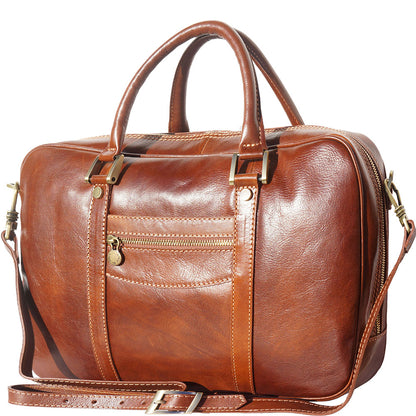 Gianpaolo leather briefcase - Made In Italy