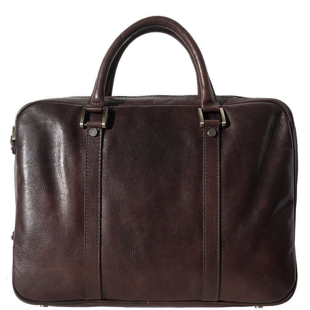 Gianpaolo leather briefcase - Made In Italy