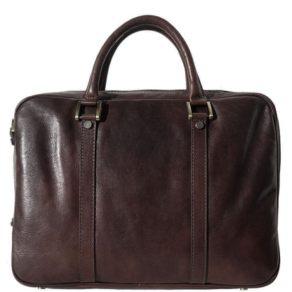 Gianpaolo leather briefcase - Made In Italy