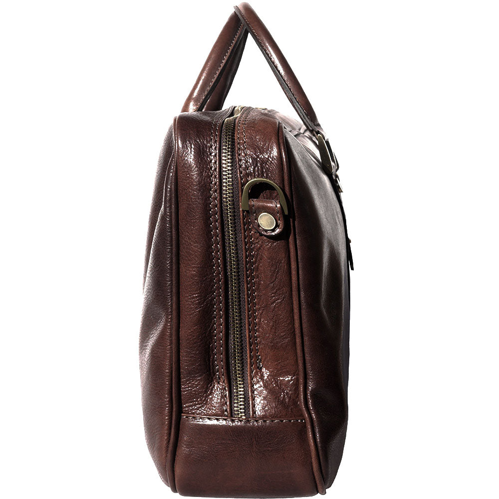 Gianpaolo leather briefcase - Made In Italy