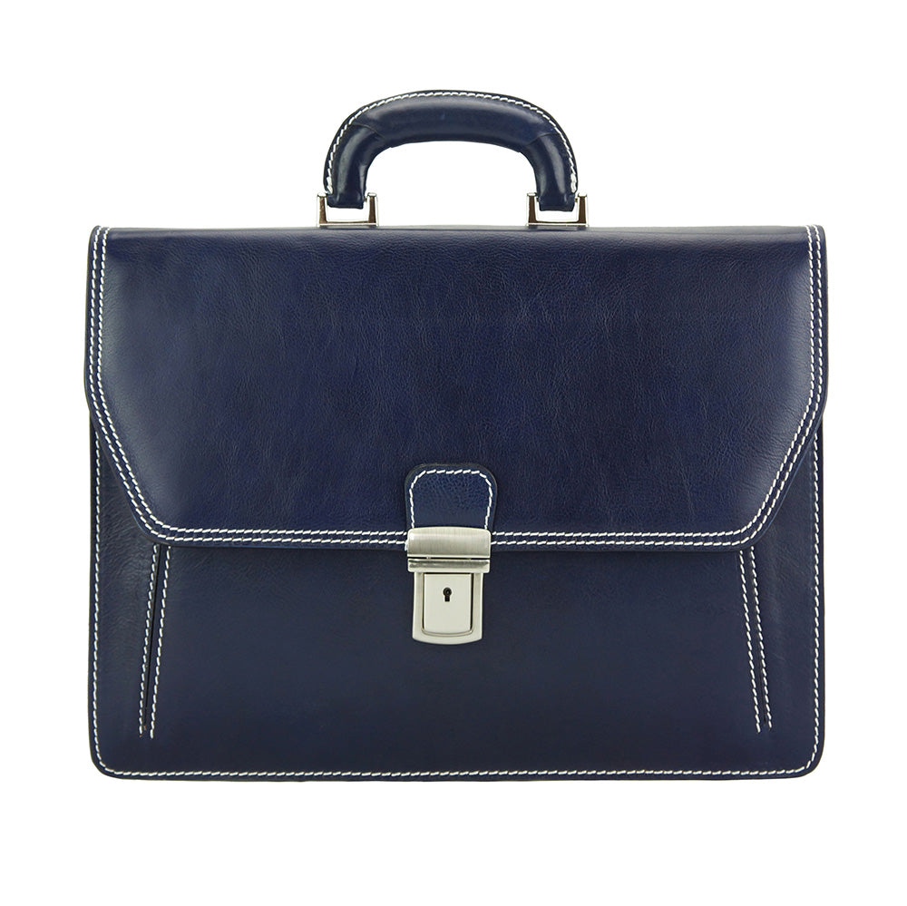 Corrado Leather Briefcase - Made In Italy