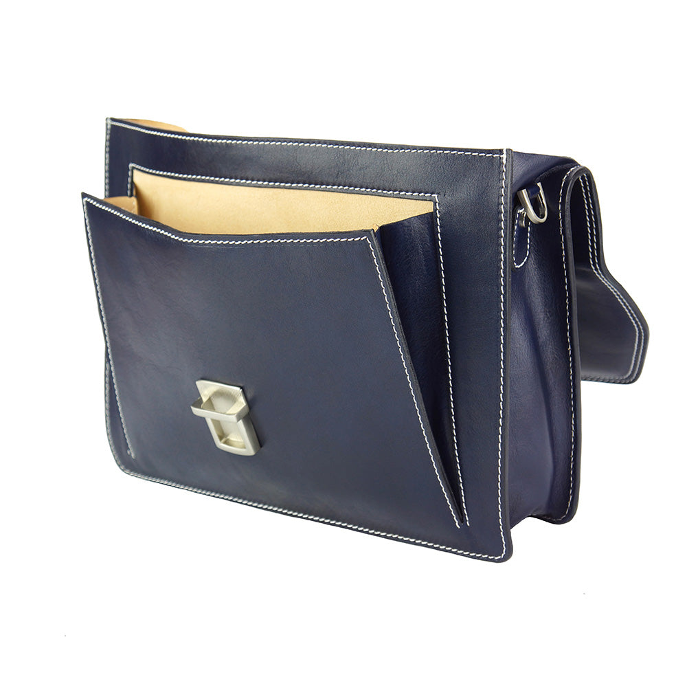 Corrado Leather Briefcase - Made In Italy