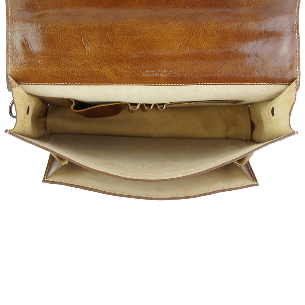 Corrado Leather Briefcase - Made In Italy