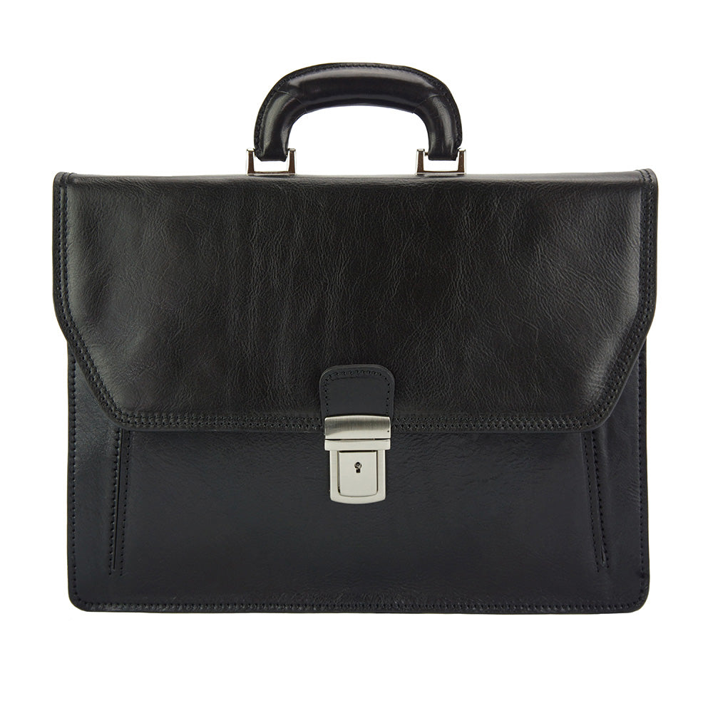 Corrado Leather Briefcase - Made In Italy