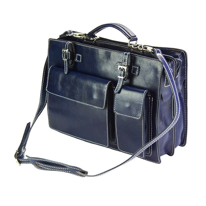 Daniele leather briecase - Made In Italy