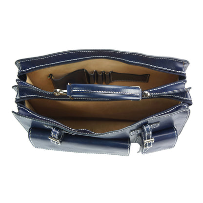 Daniele leather briecase - Made In Italy
