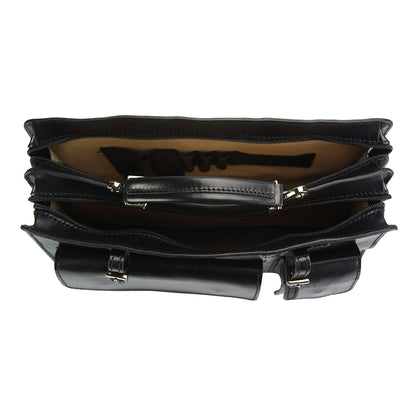 Daniele leather briecase - Made In Italy