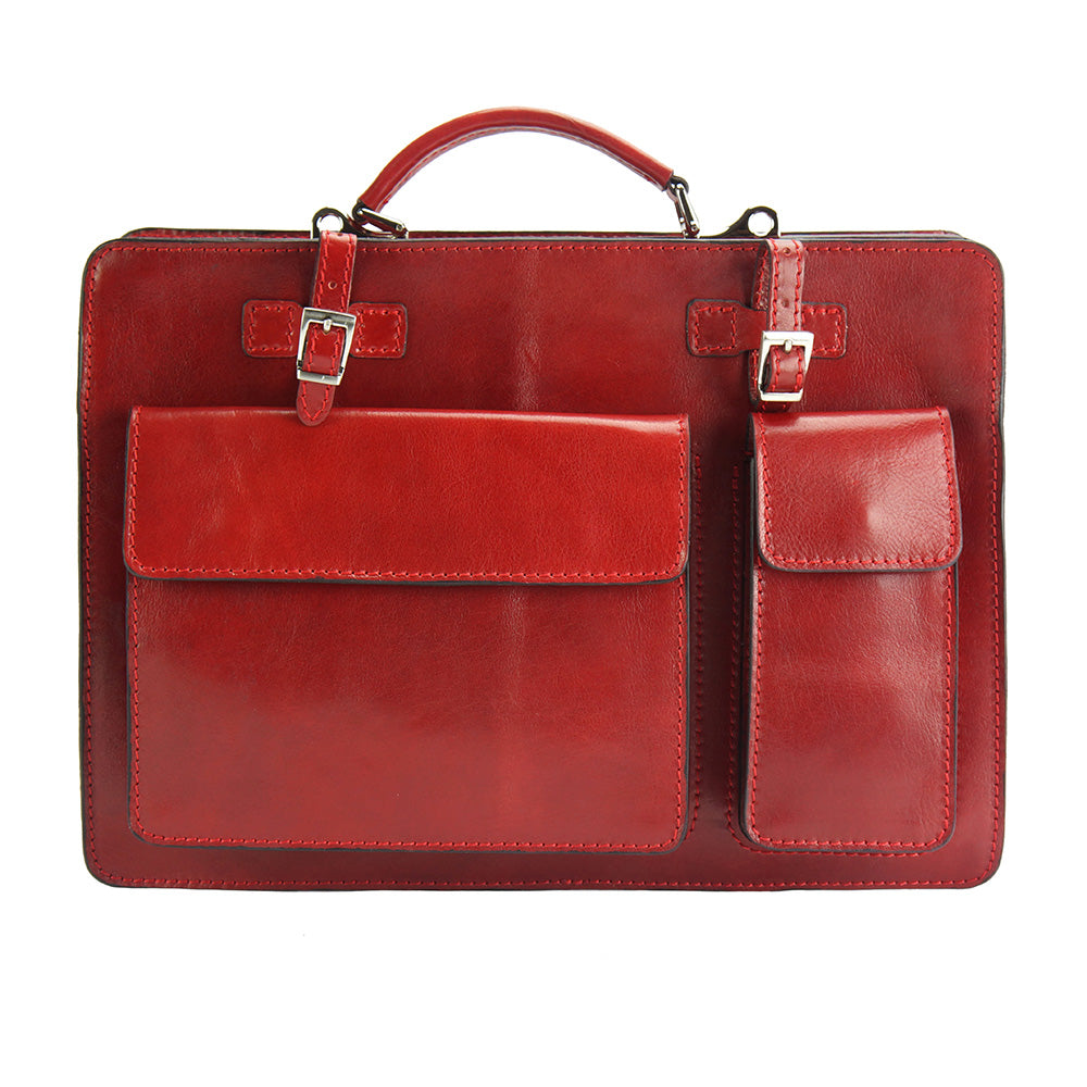 Daniele leather briecase - Made In Italy