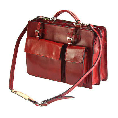 Daniele leather briecase - Made In Italy