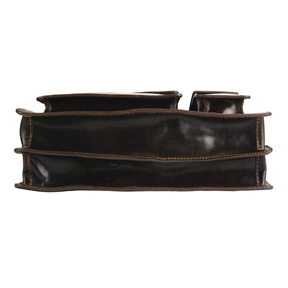 Daniele leather briecase - Made In Italy