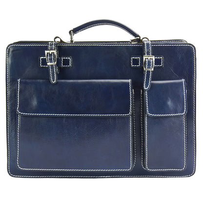 Daniele GM leather briecase - Made In Italy