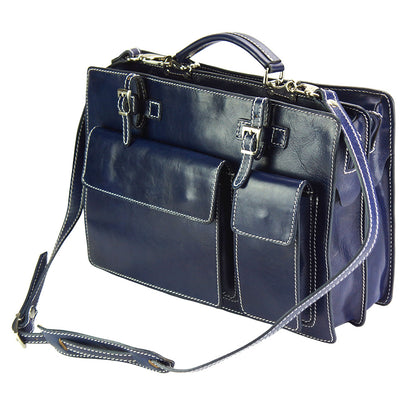 Daniele GM leather briecase - Made In Italy