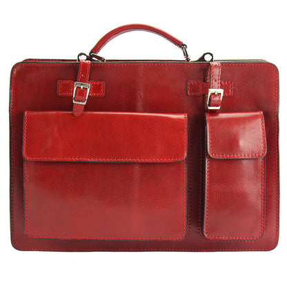 Daniele GM leather briecase - Made In Italy