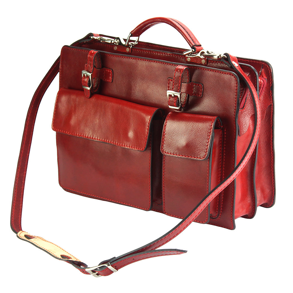 Daniele GM leather briecase - Made In Italy