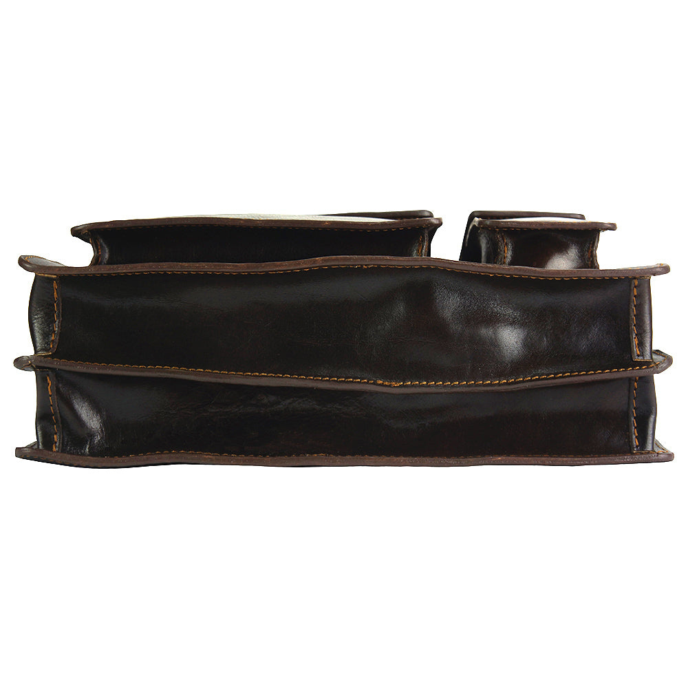 Daniele GM leather briecase - Made In Italy
