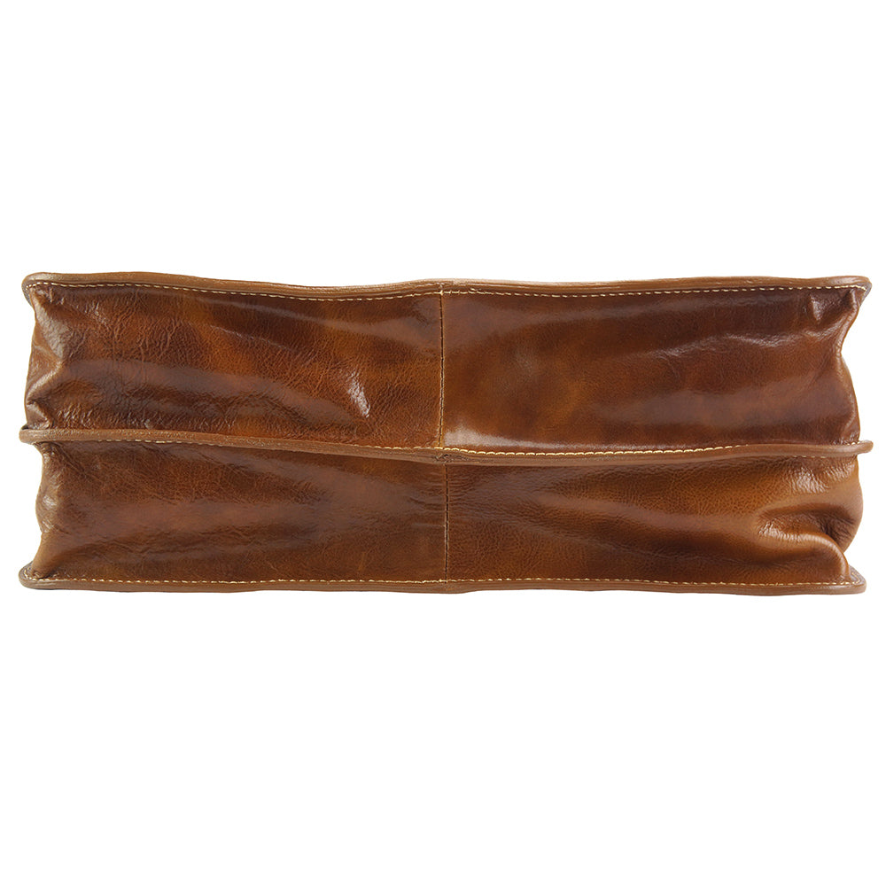 Donato leather Briefcase - Made In Italy