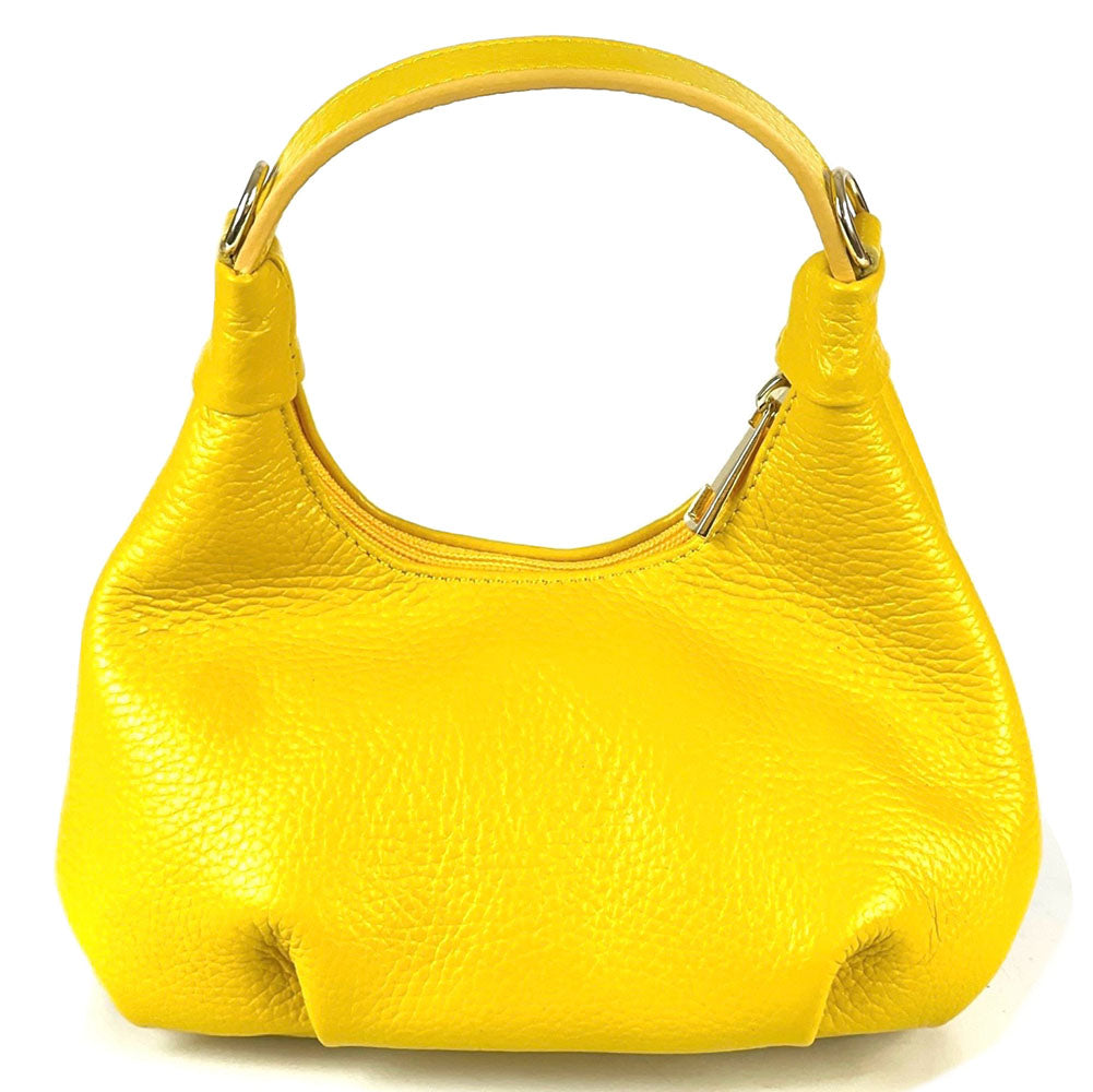 Noemi Compact Italian Leather Hobo Bag - Made In Italy